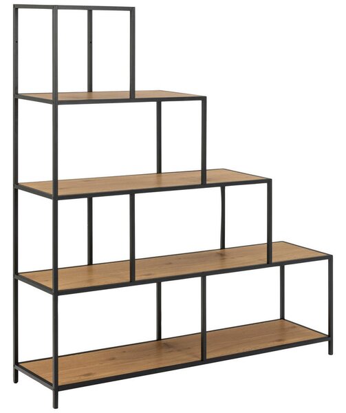 SOBNA PREGRADA 135/150/35 cm črna, barve hrasta