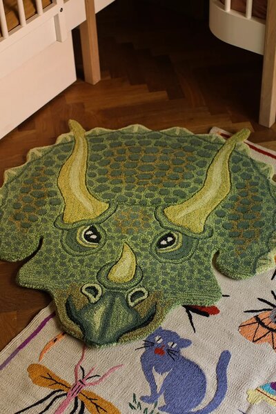 Doing Goods Volnena preproga Doing Goods Triceratop Head 95 x 91 cm