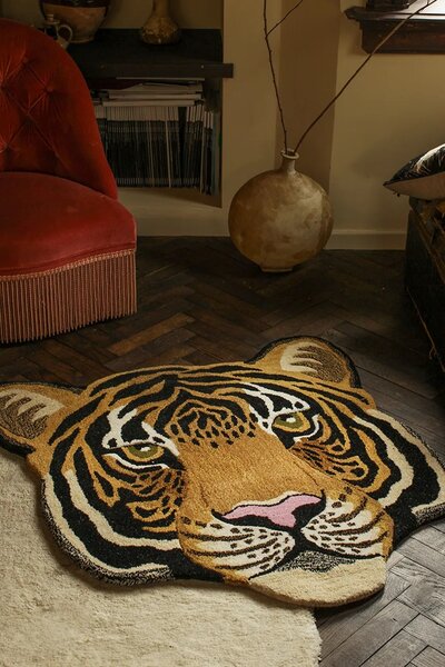 Doing Goods Volnena preproga Doing Goods Rajah Tiger Head