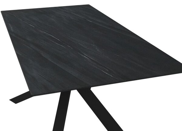Bessagi Home Jedilna Miza Livan, Temno Siva, 180x90