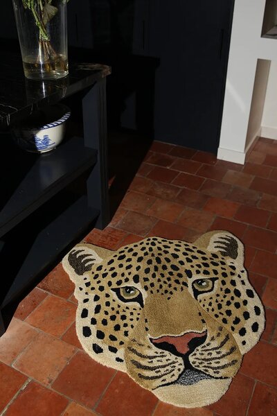 Doing Goods Volnena preproga Doing Goods Himani Leopard Head