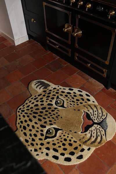Doing Goods Volnena preproga Doing Goods Himani Leopard Head