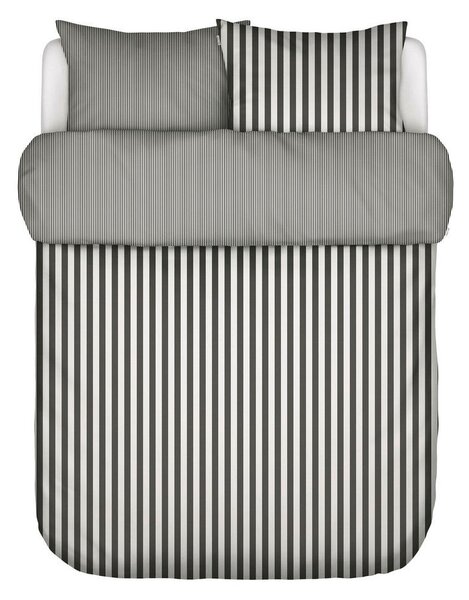 POSTELJNINA CLASSIC STRIPE 200/200 cm saten siva