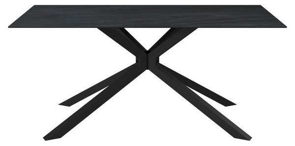 Bessagi Home Jedilna Miza Livan, Temno Siva, 180x90