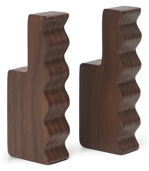 Ferm Living Stenski obešalnik ferm LIVING Unda 2-pack