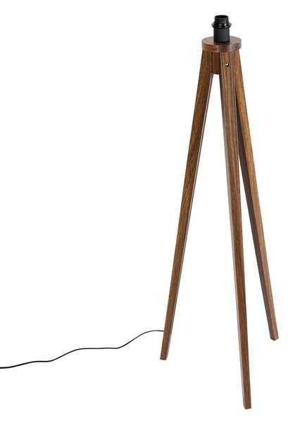 Rustikalna stoječa svetilka s tripodom iz orehovega lesa - Tripod Classic