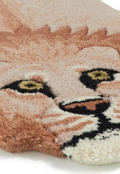 Doing Goods Volnena preproga Doing Goods Pinky Lion Rug
