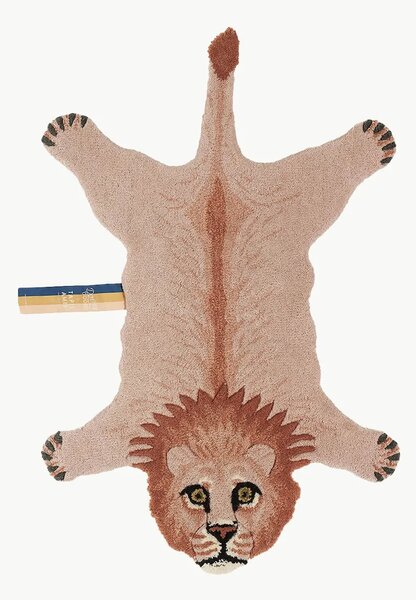 Doing Goods Volnena preproga Doing Goods Pinky Lion Rug