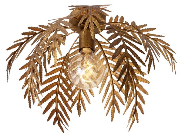 Vintage stropna svetilka zlata 45 cm okrogla - Botanica