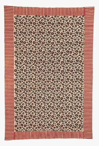 Doing Goods Bombažno posteljno pregrinjalo Doing Goods Leopard Single 220 x 140 cm