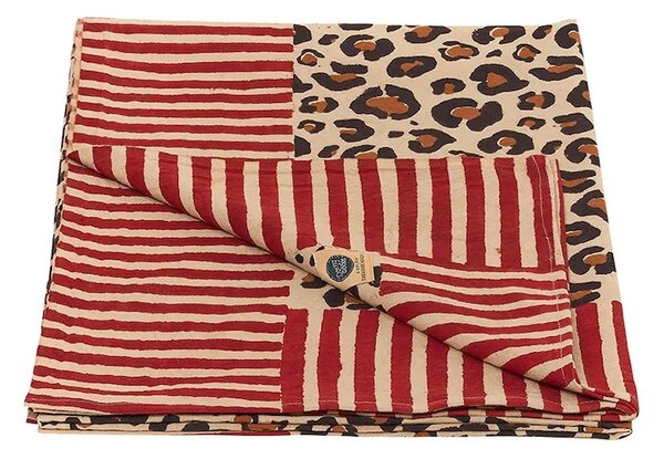 Doing Goods Bombažno posteljno pregrinjalo Doing Goods Leopard Single 220 x 140 cm