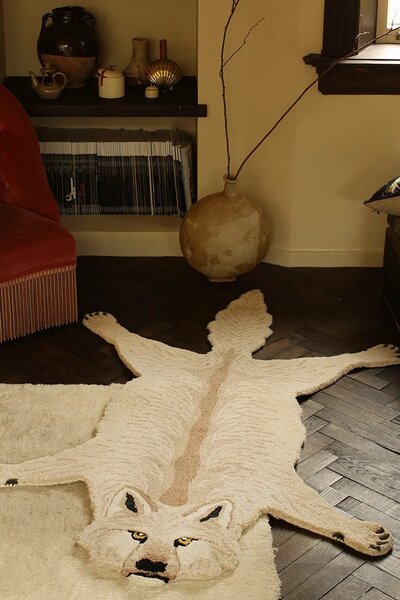 Doing Goods Volnena preproga Doing Goods Woozy Wolf Rug Large
