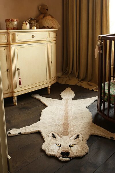 Doing Goods Volnena preproga Doing Goods Woozy Wolf Rug Large