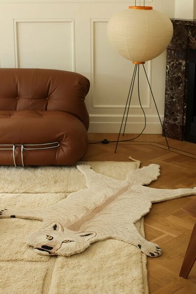 Doing Goods Volnena preproga Doing Goods Woozy Wolf Rug Large