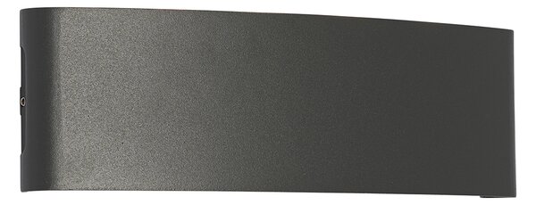 Zunanja stenska svetilka temno siva z LED 10-luč IP54 - Silly