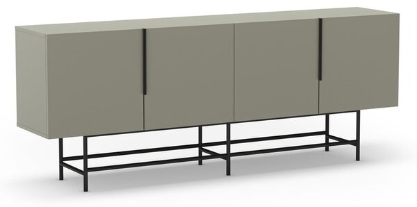 Zeleno-siva nizka komoda 200x77,5 cm Eldia – Marckeric