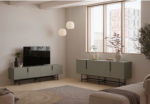 Zeleno-siva TV omarica 200x54,5 cm Eldia – Marckeric