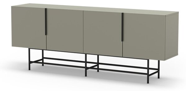 Zeleno-siva nizka komoda 200x77,5 cm Eldia – Marckeric