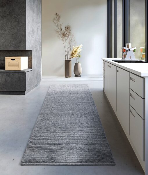 Siv ročno tkan volnen tekač 80x200 cm Francois – Villeroy&Boch