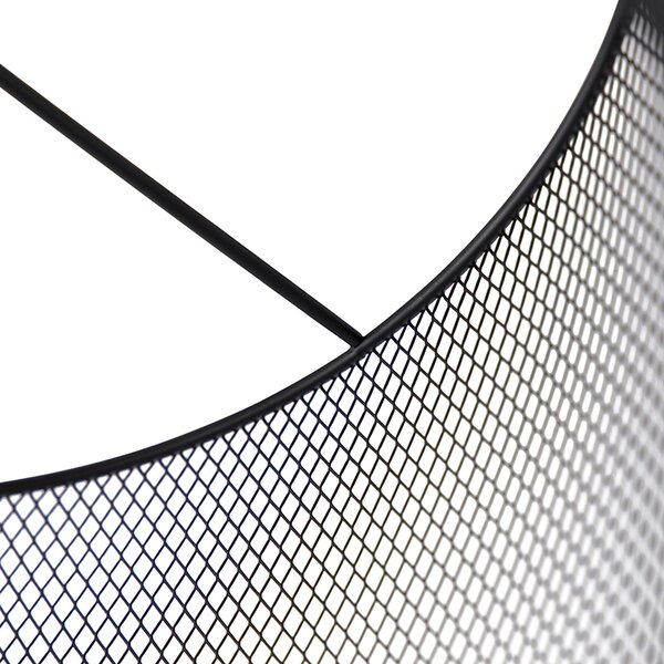 Industrijska stropna svetilka črna - Drum Mesh