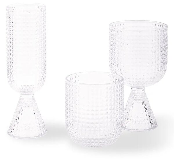 Pols Potten Komplet kozarcev za vino Pols Potten Rooftop 390 ml