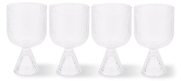 Pols Potten Komplet kozarcev za vino Pols Potten Rooftop 390 ml