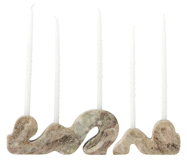 Bloomingville Dekorativni svečniki Bloomingville 25 x 4 x 10/15 x 4 x 7 cm 2-pack