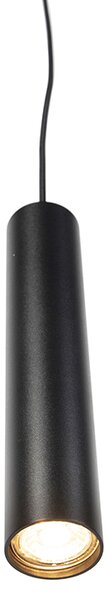 Dizajnerska viseča svetilka črna GU10 50mm - Tuba Small
