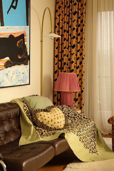 Doing Goods Bombažno posteljno pregrinjalo Doing Goods Disco Leopard Double 240 x 280 cm