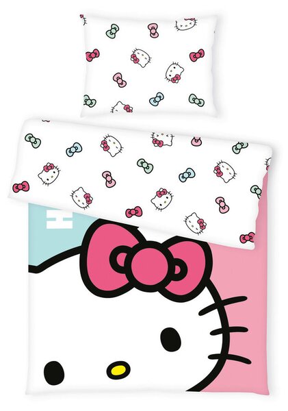 OTROŠKA POSTELJNINA Hello Kitty 140/200 cm renforcé