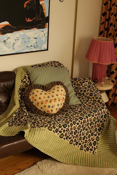 Doing Goods Bombažno posteljno pregrinjalo Doing Goods Disco Leopard Double 240 x 280 cm