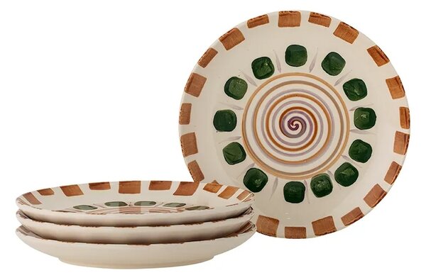 Bloomingville Komplet desertnih krožnikov Bloomingville Shama 20,5 x 2,5 cm 4-pack