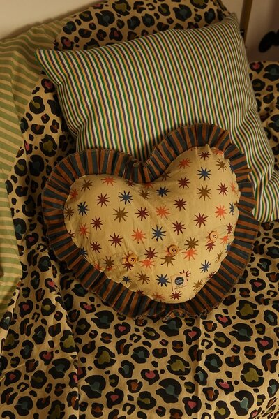 Doing Goods Bombažno posteljno pregrinjalo Doing Goods Disco Leopard Double 240 x 280 cm