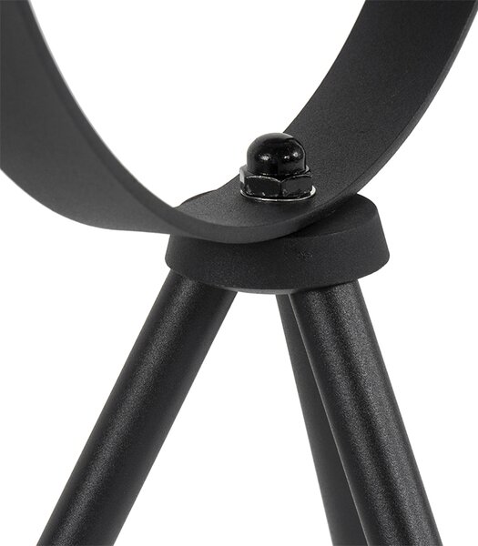 Namizna svetilka črna z zlatom 63,3 cm trojno nastavljiv - Magnax