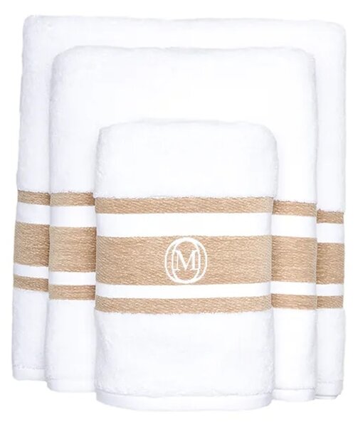 Officine Monogram Srednje velika bombažna brisača Officine Monogram Monogram Linea 70 x 140 cm