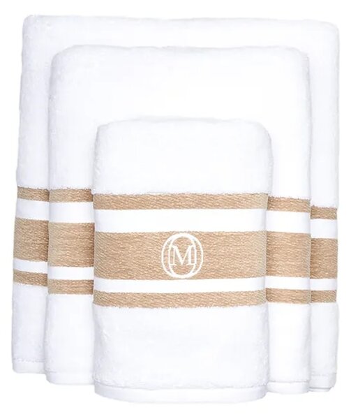 Officine Monogram Srednje velika bombažna brisača Officine Monogram Monogram Linea 100 x 160 cm