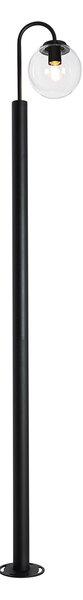Moderna laterna črna s plastiko 200 cm IP44 - Sfera