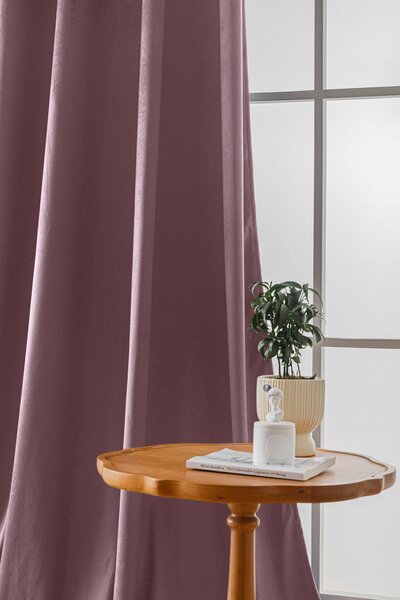 Svetlo vijolična zatemnitvena zavesa VELVET 140x250 cm Za obesiti: Trak za nabiranje