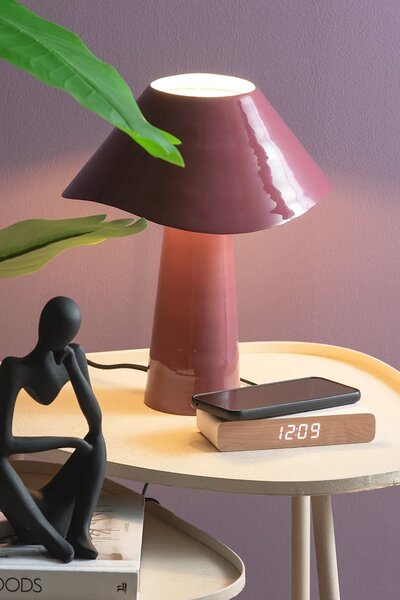 Karlsson Led budilka Karlsson Retro Flat LED 8 cm