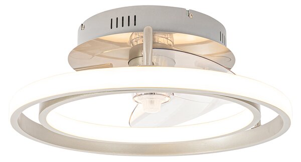 Jekleni stropni ventilator 46,5 cm vklj. LED z daljinskim upravljalnikom - Kees