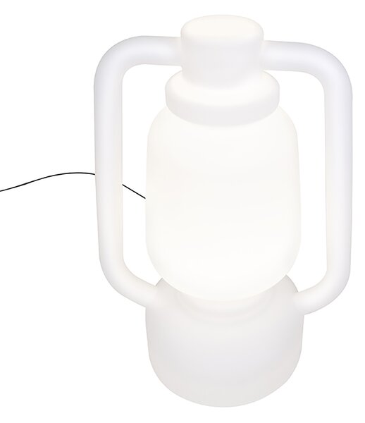 Pametna stoječa svetilka bela 110 cm vključno z WiFi G95 - Storm Extra Large