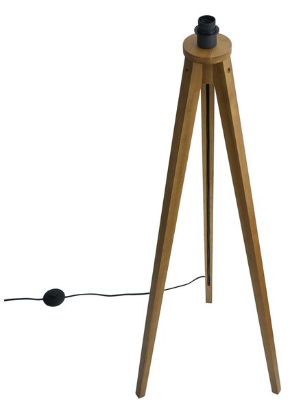 Rustikalna stoječa svetilka s trojno nogo Vintage les - Tripod Classic