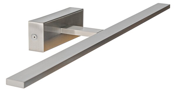 Stenska svetilka iz jekla 62 cm, vključno z LED IP44 - Jerre