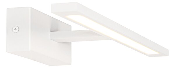 Stenska svetilka bela 41,5 cm vključno z LED IP44 - Jerre