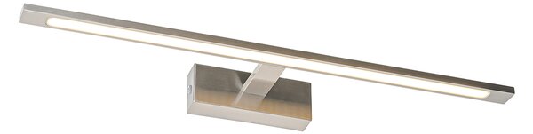 Stenska svetilka iz jekla 62 cm, vključno z LED IP44 - Jerre