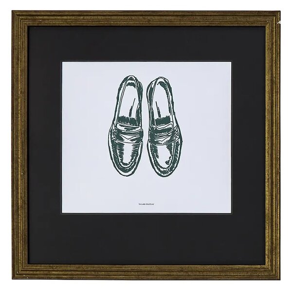 House Doctor Uokvirjena stenska dekoracija House Doctor HDShoe 40 x 40 cm