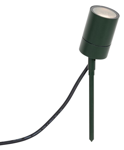 Spike spot temno zelena nastavljiva IP44 - Solo