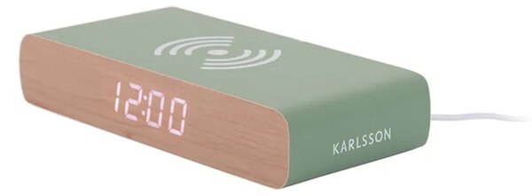 Karlsson Led budilka Karlsson Retro Flat LED 8 cm