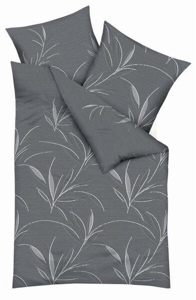 POSTELJNINA Organic 140/200 cm mako saten siva