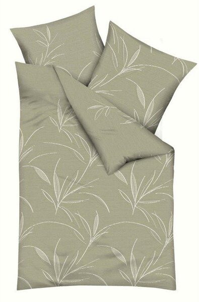 POSTELJNINA Organic 140/200 cm mako saten kaki